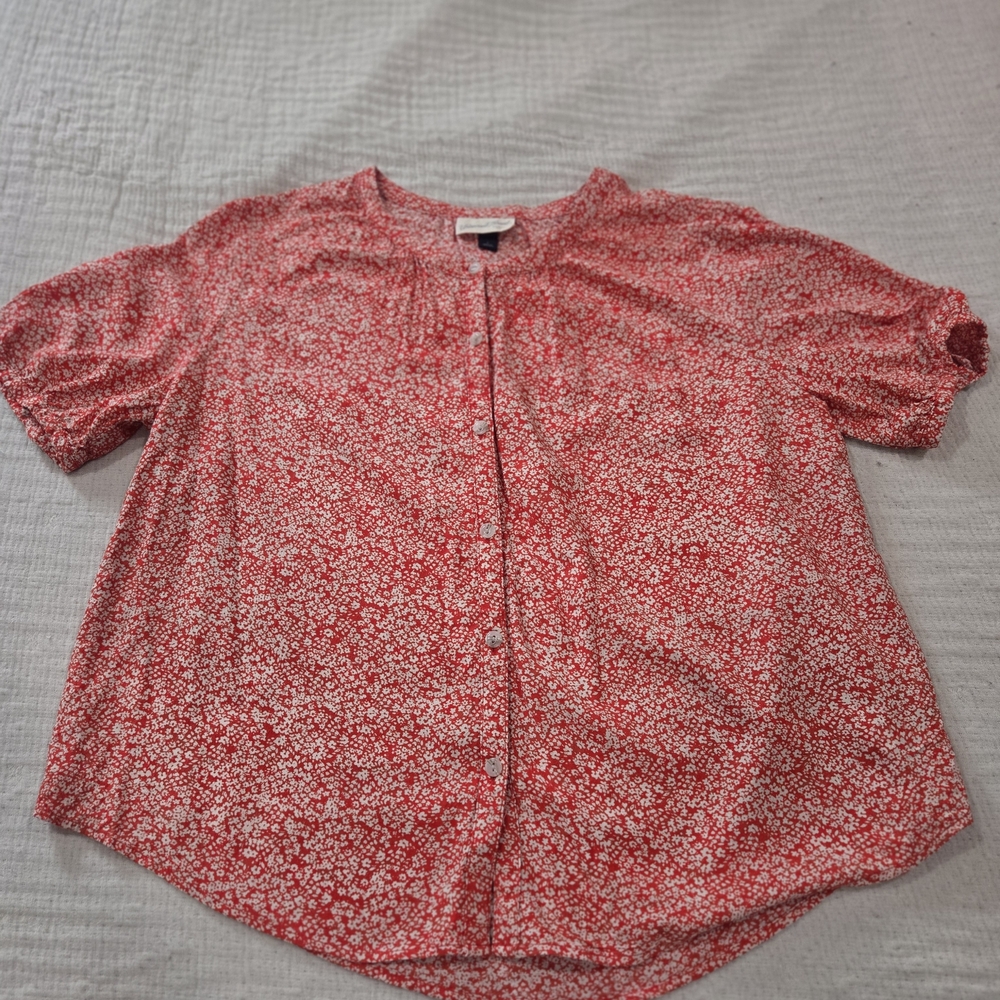 Universal Thread Red Floral Blouse